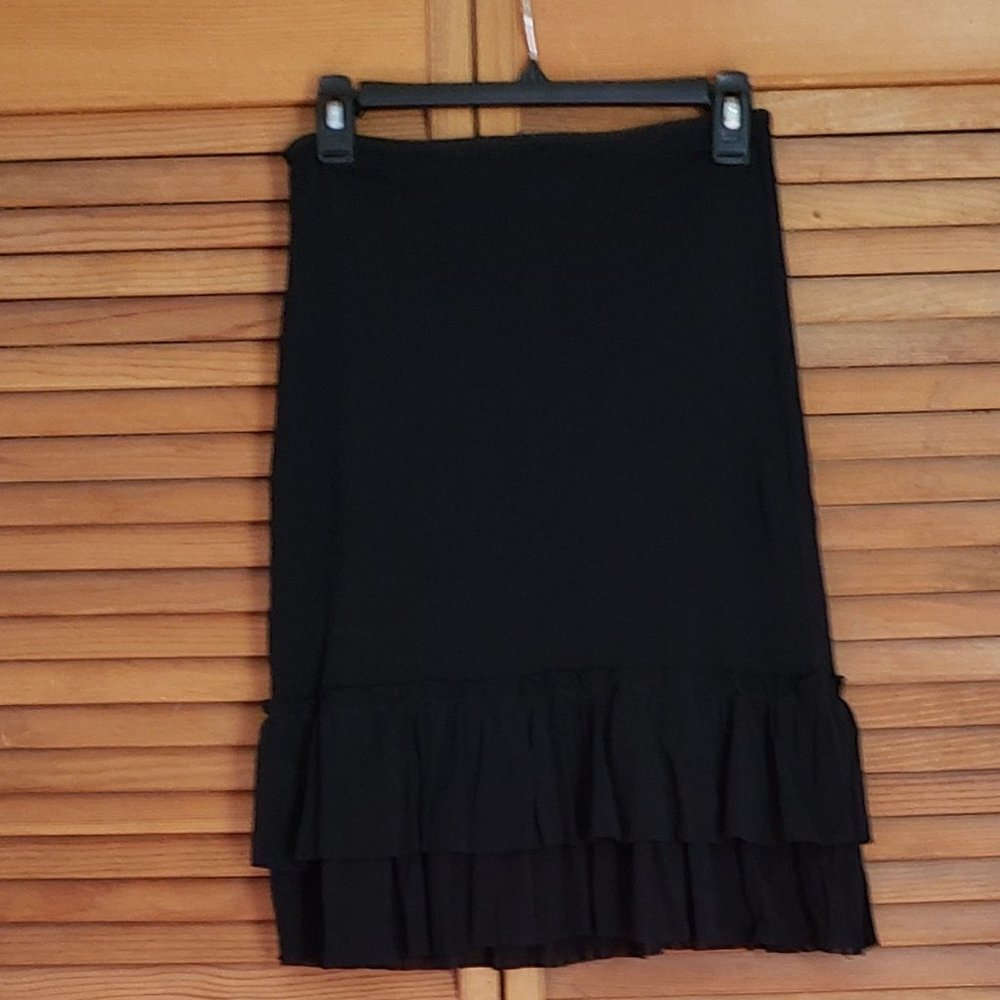Black Ruffle skirt